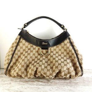 Authentic Gucci Canvas Abbey D-Ring Bag
